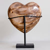 Wonderful Petrified Wood Heart-Shaped on a Custom Stand PWH/112