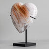 Wonderful Petrified Wood Heart-Shaped on a Custom Stand PWH/111