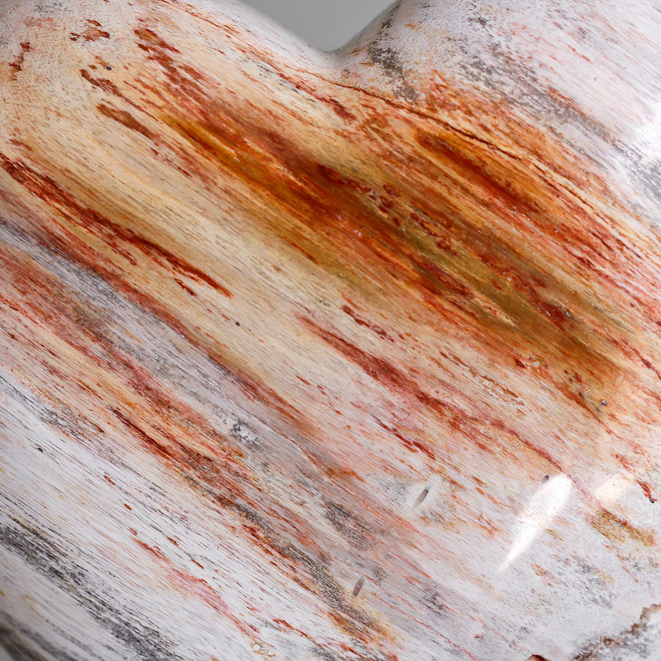 Wonderful Petrified Wood Heart-Shaped on a Custom Stand PWH/111