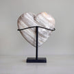 Wonderful Petrified Wood Heart-Shaped on a Custom Stand PWH/121