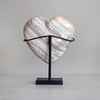 Wonderful Petrified Wood Heart-Shaped on a Custom Stand PWH/121