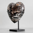 Wonderful Petrified Wood Heart-Shaped on a Custom Stand PWH/124