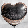 Wonderful Petrified Wood Heart-Shaped on a Custom Stand PWH/110