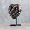 Wonderful Petrified Wood Heart-Shaped on a Custom Stand PWH/117