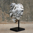 Wonderful Zebra Crystal Heart-Shaped on a custom stand CH/002