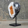 Wonderful Zebra Crystal Heart-Shaped on a custom stand CH/024