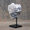 Wonderful Zebra Crystal Heart-Shaped on a custom stand CH/009