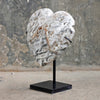 Wonderful Zebra Crystal Heart-Shaped on a custom stand CH/008