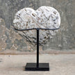 Wonderful Zebra Crystal Heart-Shaped on a custom stand CH/008