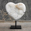 Stunning White Crystal Heart  CH/087