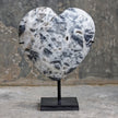 Wonderful Zebra Crystal Heart-Shaped on a custom stand CH/065