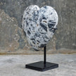 Wonderful Zebra Crystal Heart-Shaped on a custom stand CH/065