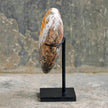 Stunning Heart Shape of Yellow Crystal Rock on a custom stand CH/081