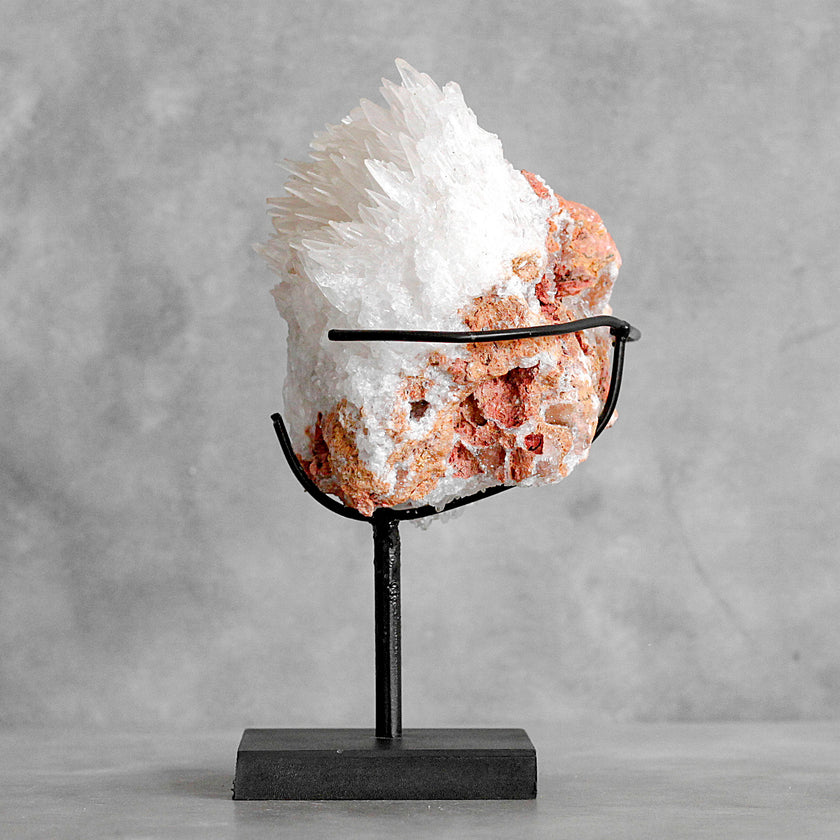 Beautiful Quartz Crystal cluster on a custom stand CC/389