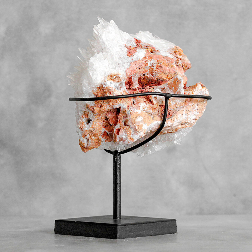 Beautiful Quartz Crystal cluster on a custom stand CC/389