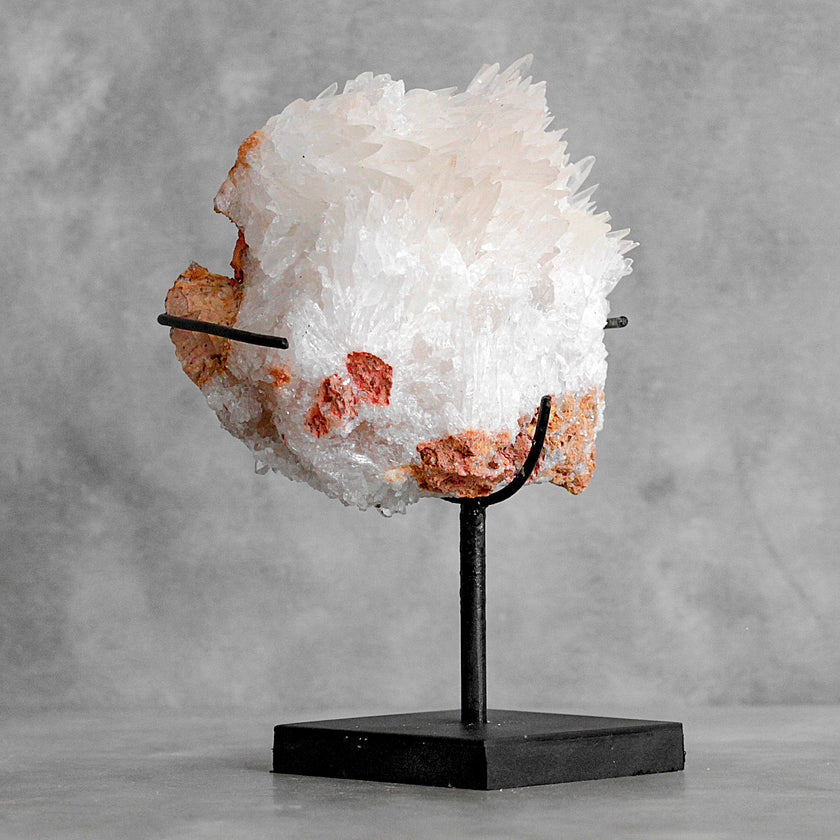 Beautiful Quartz Crystal cluster on a custom stand CC/389
