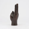 Hand Peace Brown Brass