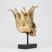 Human Skull Bronze Royal Joker King Large