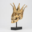 Human Skull Bronze Royal Joker King Large