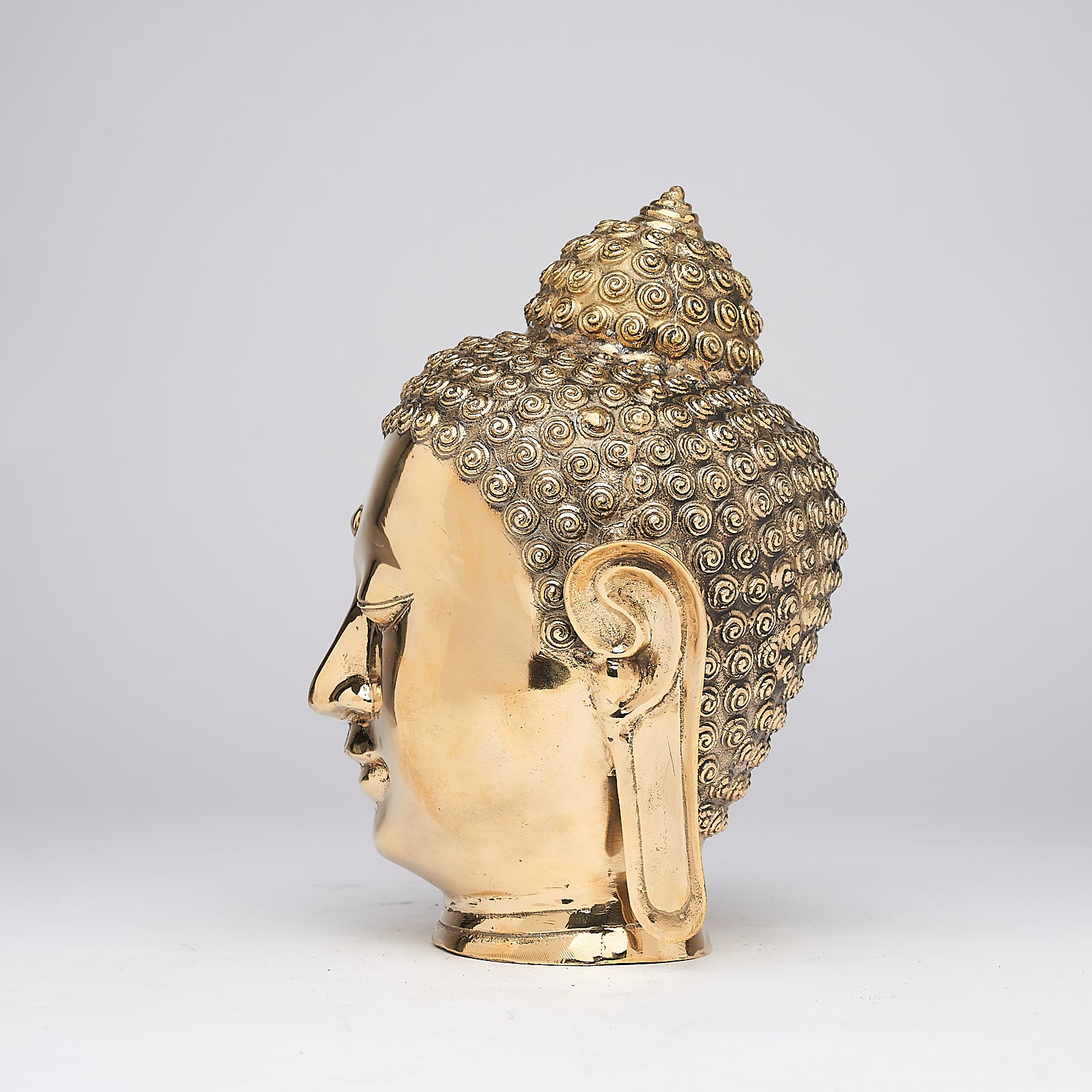 Buddha Head Polished Bronze Myanmar