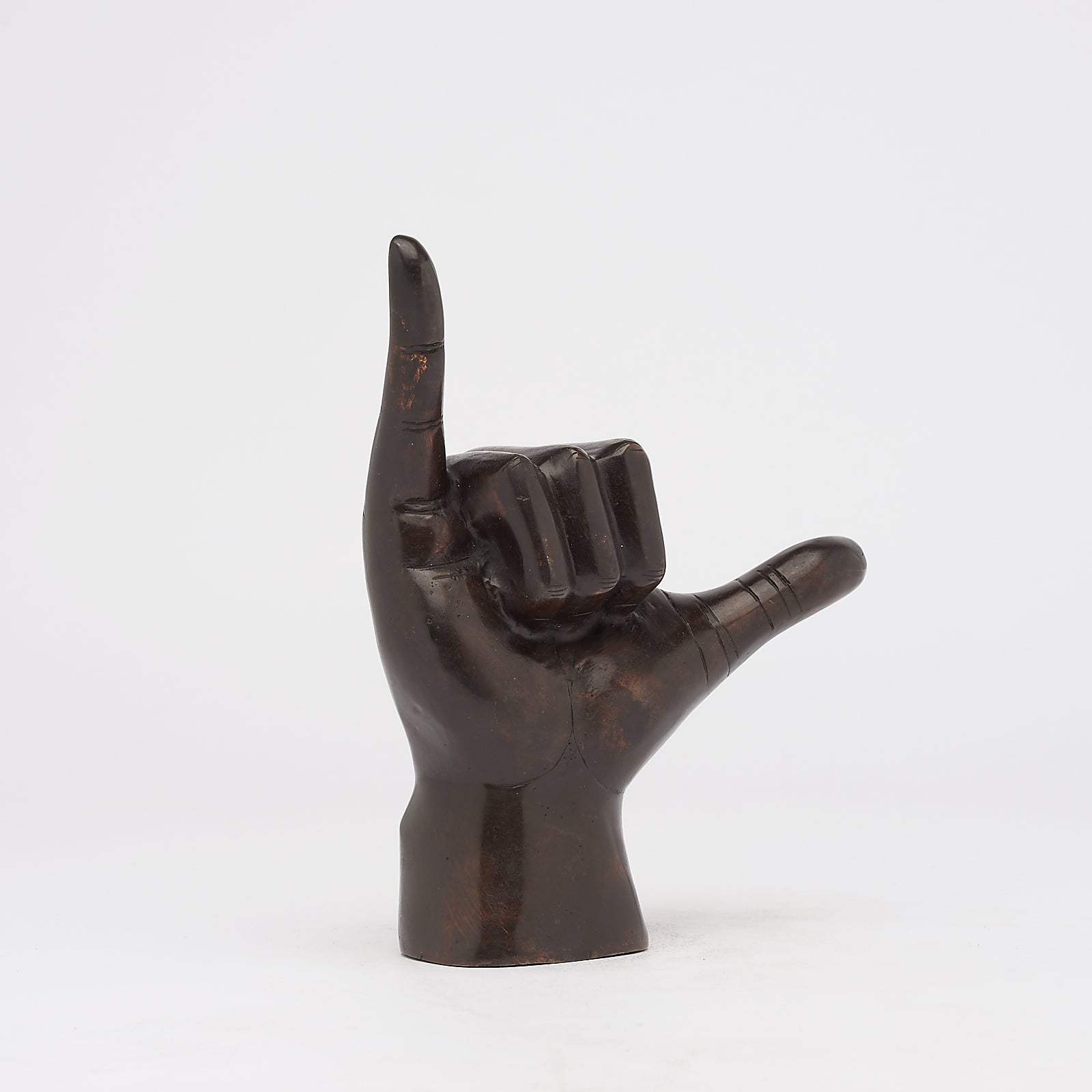 Hand Shaka / Hang Loose Brown Brass